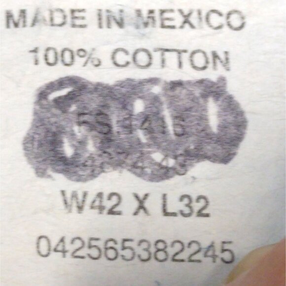 Key Heavy Duty Work Jeans 4874-43 Men's W42 L32 100% Cotton Cuffs Are Custom Cut - Picture 5 of 8